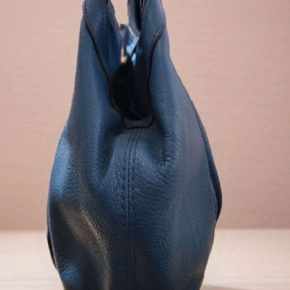 Coach Blue Leather Shoulder Bag - Picture 4 of 6